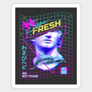 Super Fresh Vaporwave Magnet